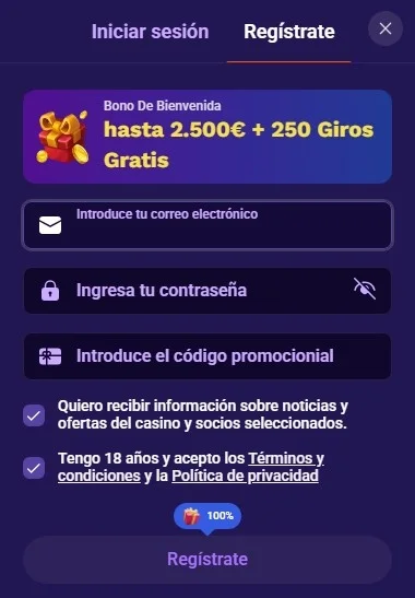 Liraspin Casino registro